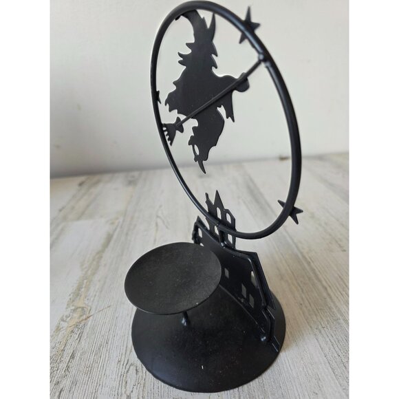 Joelson metal witch haunted house candle holder votive Halloween decor sky - Picture 6 of 9